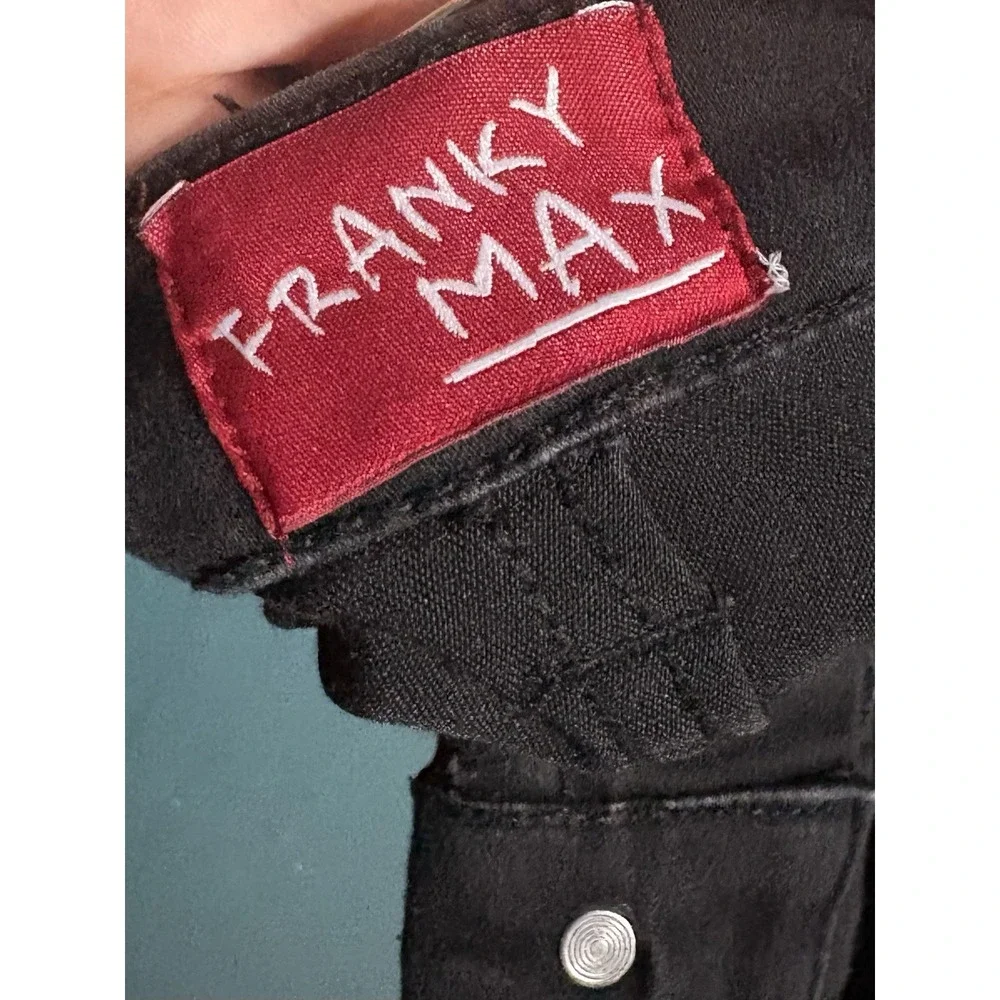 Franky Max Stretch‎ Men's Chino Pants Jeans Black Pants 36x32
